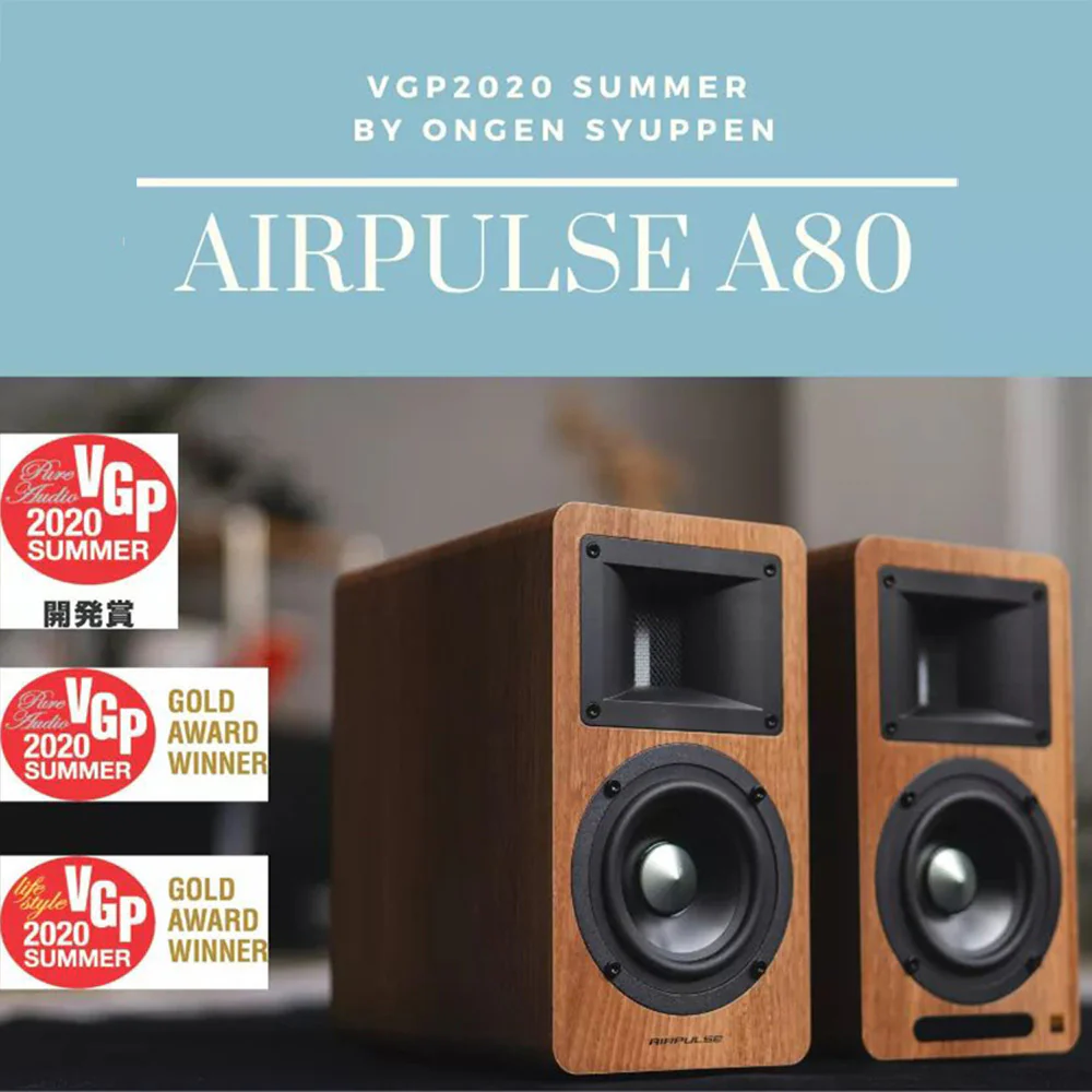 Airpulse A80 Active Bookshelf Speaker System (Blue) - Image 2