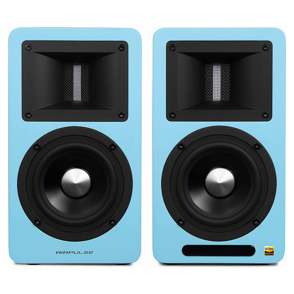 Airpulse A80 Active Bookshelf Speaker System (Blue) - Image 4
