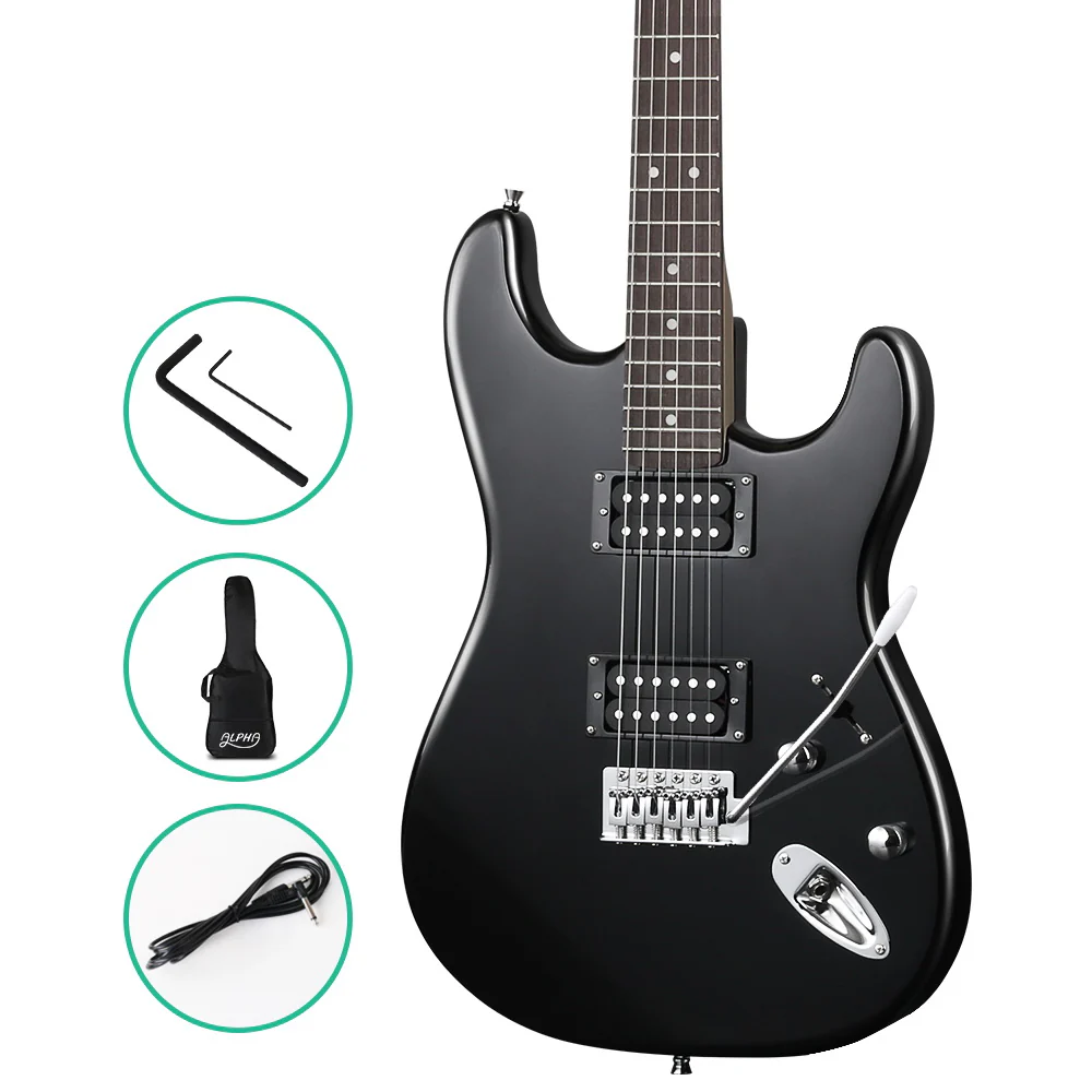 Alpha 41" Electirc Guitar Humbucker Pickup Switch Full Size (Black)