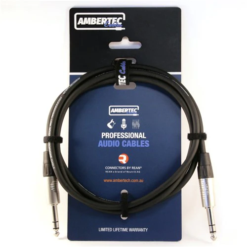 Ambertec Cables 6.35mm REAN TRS cable 3m