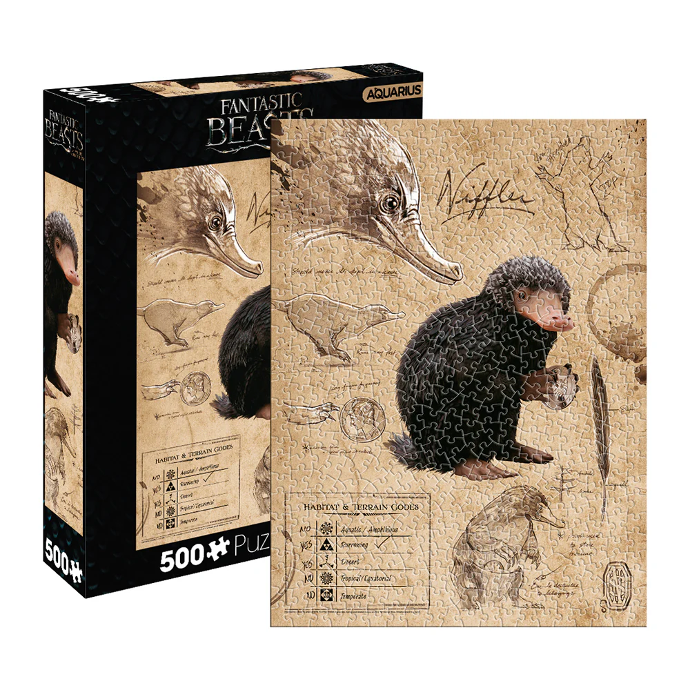 Aquarius 500pc Fantastic Beasts Niffler 35x48cm Jigsaw Puzzle Party Game 14y+