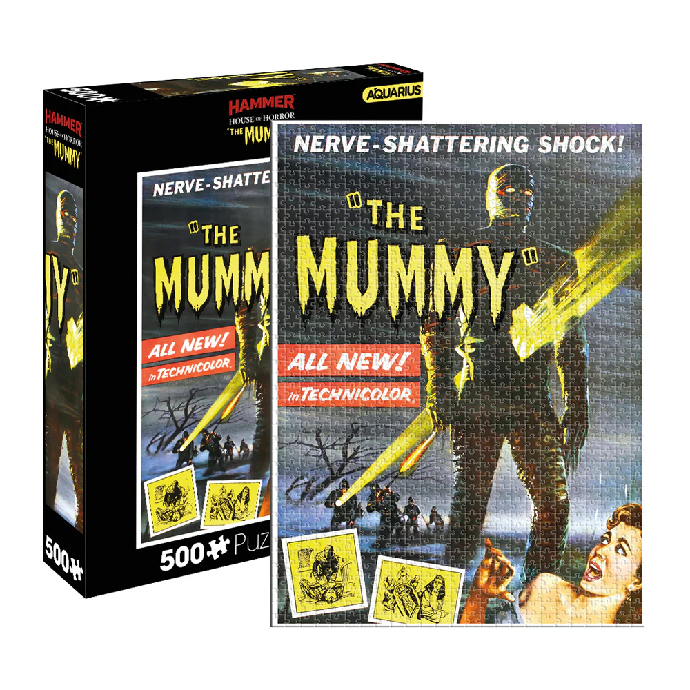 Aquarius 500pc Hammer The Mummy 25x20cm Jigsaw Puzzle Family Game Play 14y+