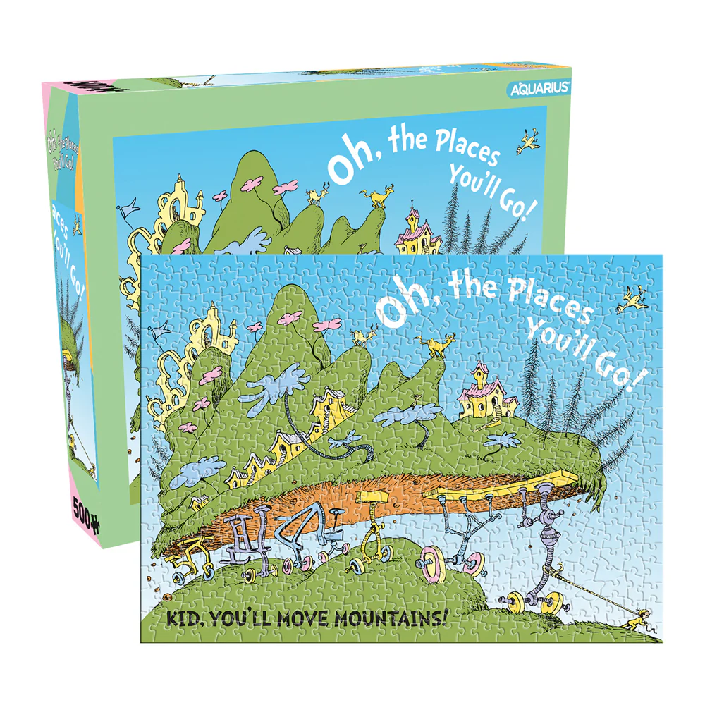 Aquarius 500pc Oh The Places You'll Go Dr Seuss 25x20cm Jigsaw Puzzle Game 14y+