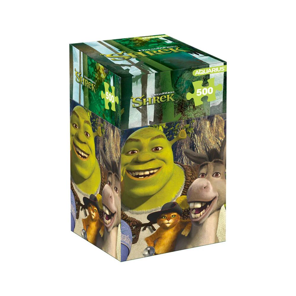 Aquarius 500pc Shrek Animated Movie Cardboard Retro Puzzle 36x48cm Kids 10y+