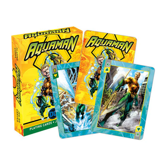 Aquarius 54-Pieces Aquaman Comics Playing Cards Family Party Game Poker Deck 6y+