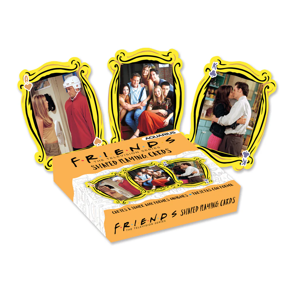 Aquarius 54-Pieces Friends Shaped Playing Cards Family Game Fun Play Poker Deck 6y+