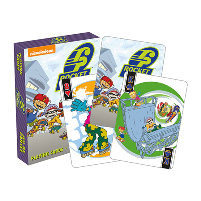 Aquarius 54-Pieces Rocket Power Playing Cards Poker Deck Family Play Gaming Set 14y+