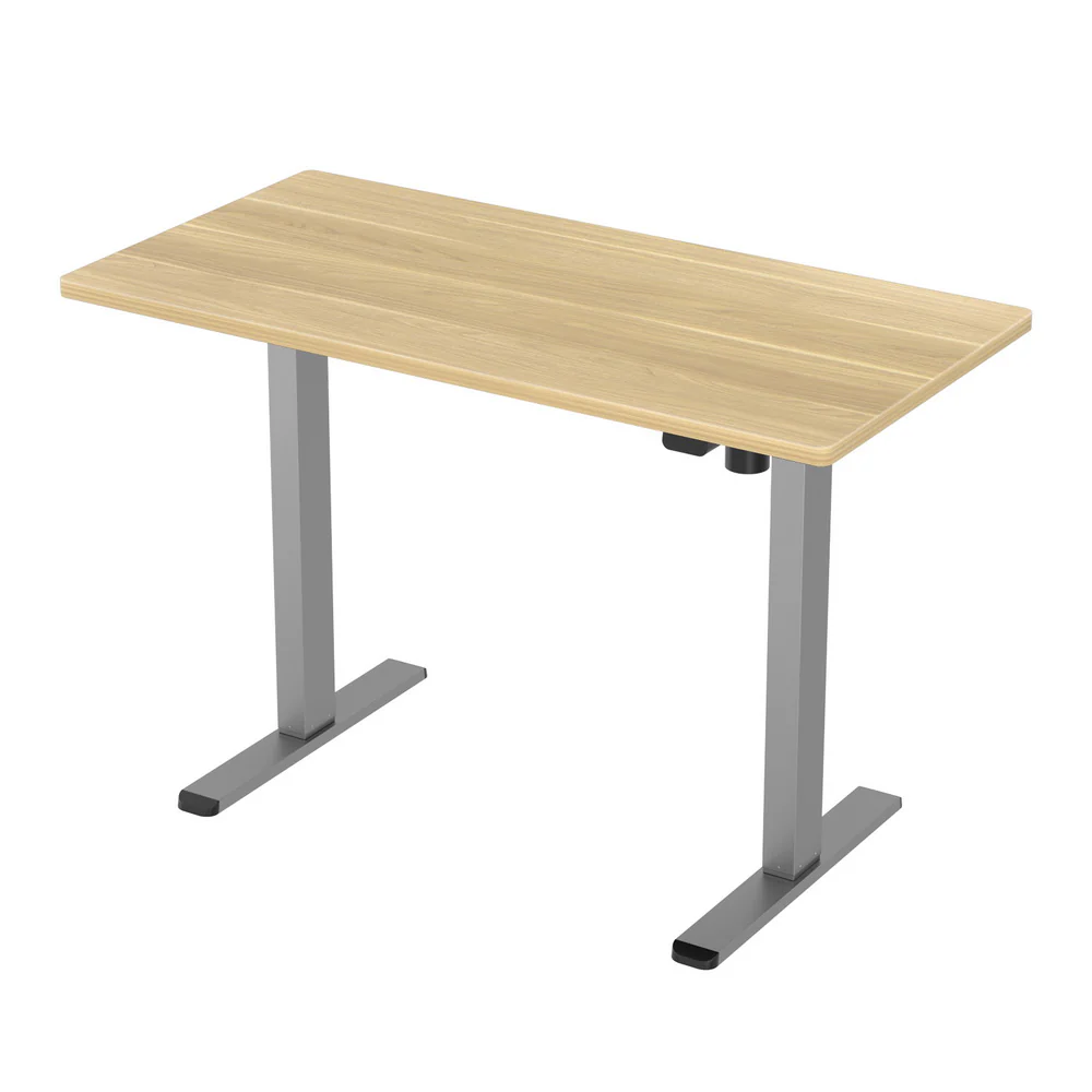 Artiss Standing Desk Motorised 140CM White Oak - Image 3