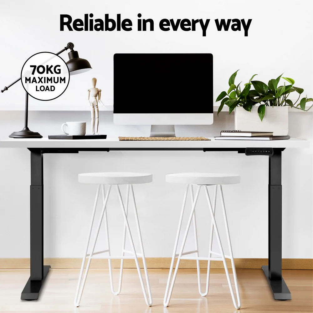 Artiss Standing Desk Motorised Dual Motor White 140CM - Image 8