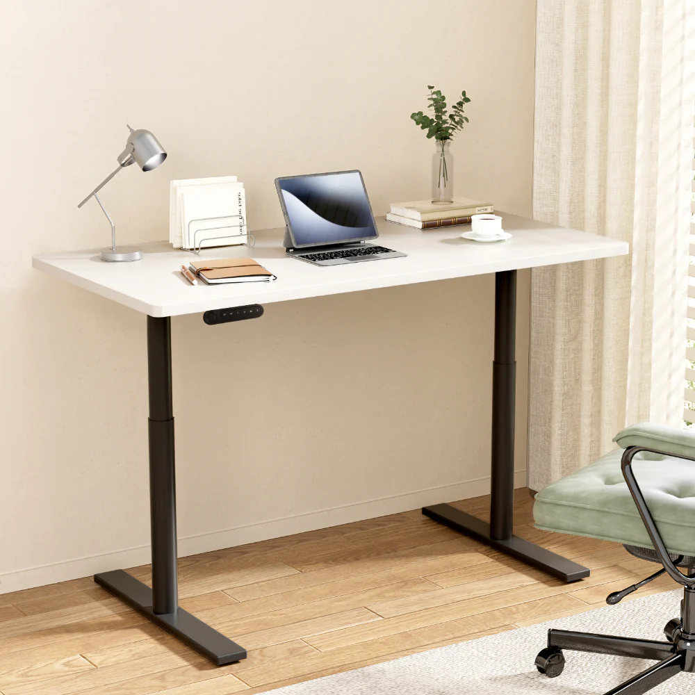 Artiss Standing Desk Motorised Electric Dual Motor White 120CM - Image 2