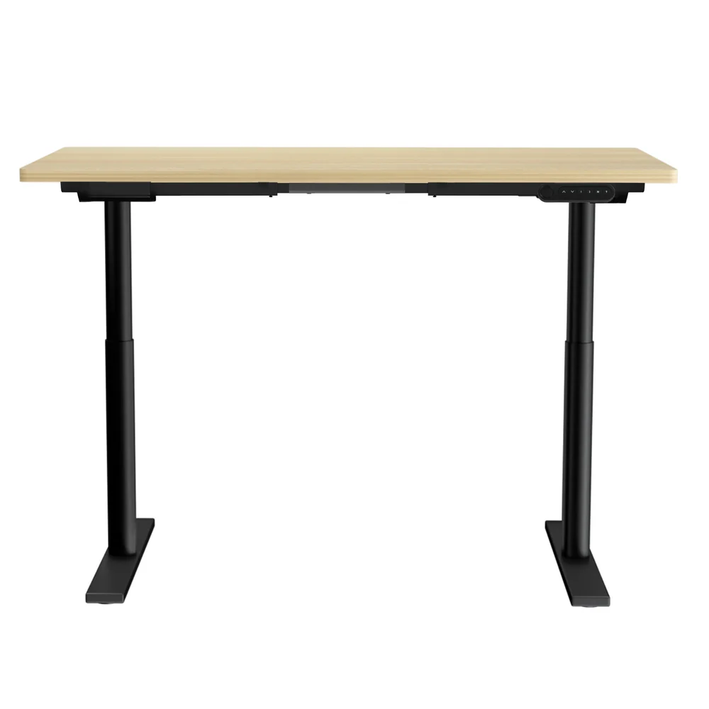 Artiss Standing Desk Motorised Electric Dual Motor White Oak 120CM - Image 5