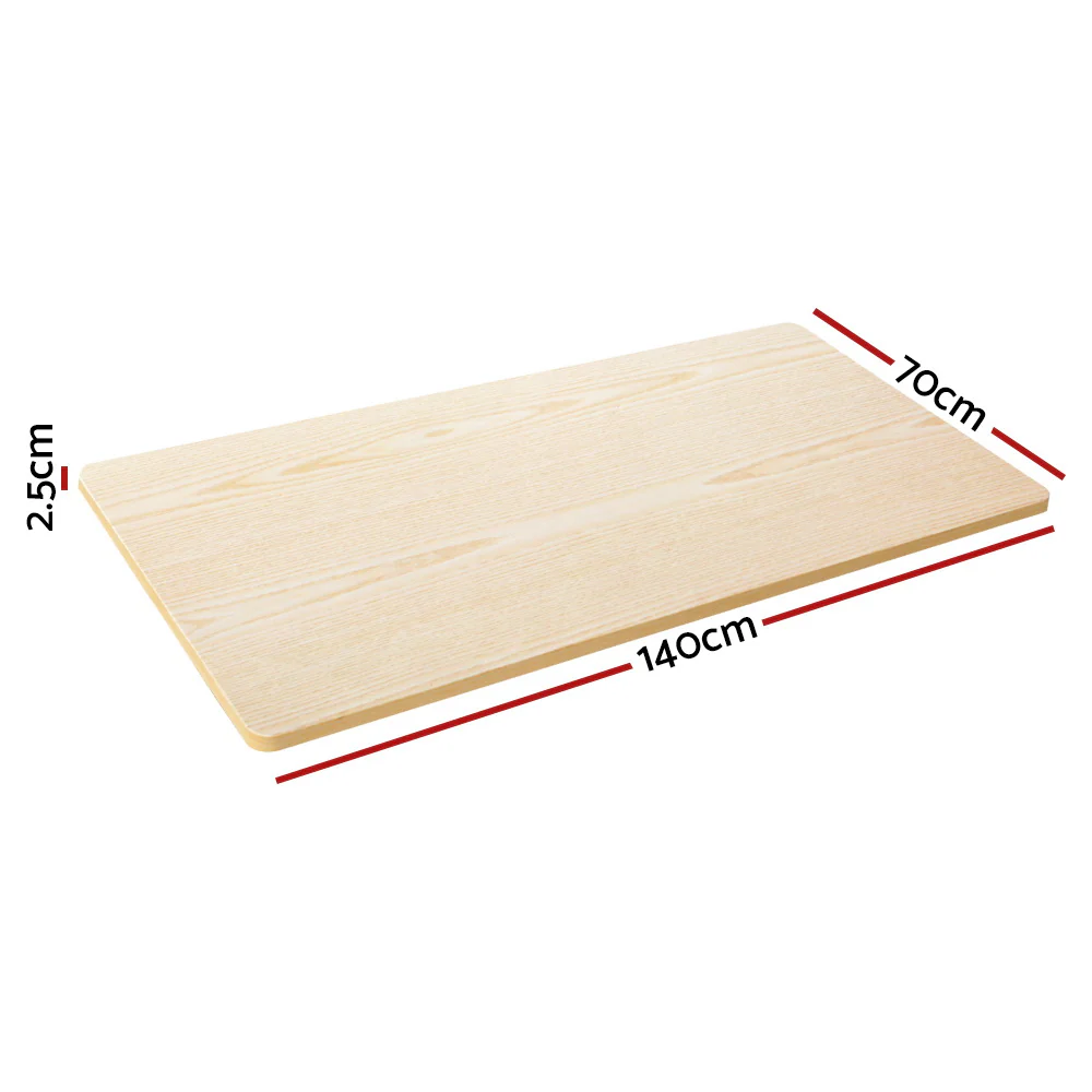 Artiss Standing Desk Top White Oak 140CM - Image 4