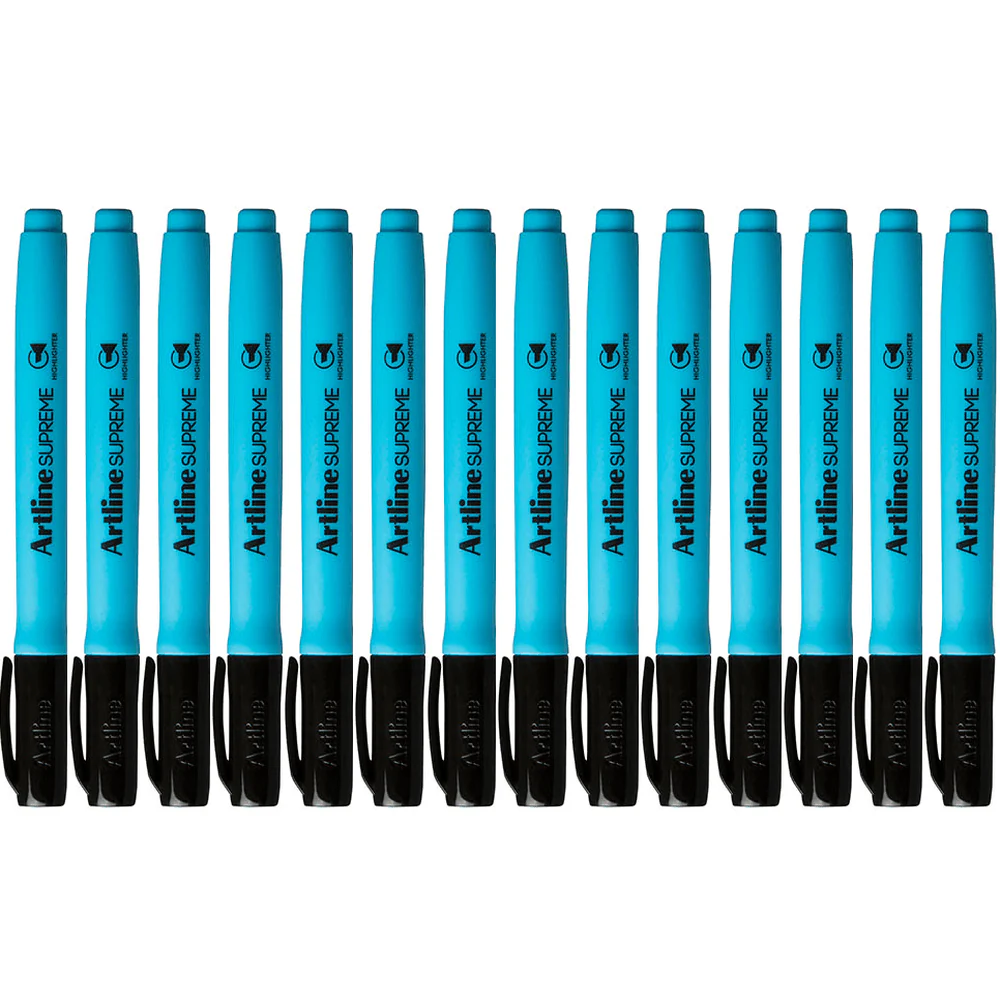 Artline Box 12 Supreme Highlighter (Blue)