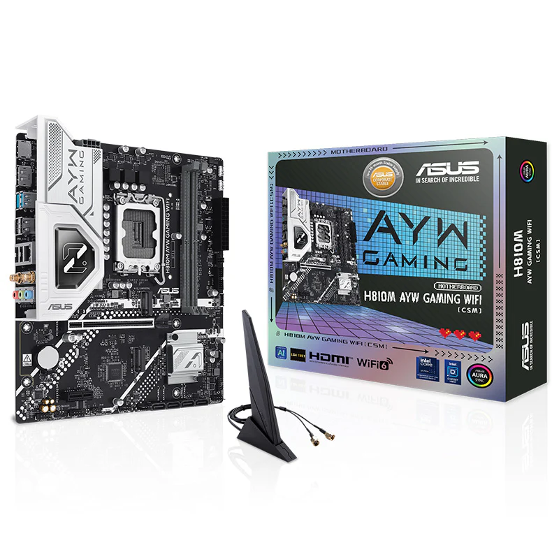 Asus H810M AYW Gaming WiFi-CSM LGA 1851 mATX Mottherboard (H810M AYW GAMING WIFI-CSM)