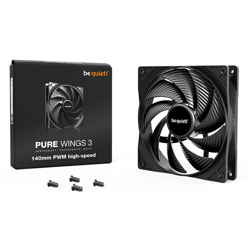 Be quiet! Pure Wings 3 140mm PWM High Speed Fan - Black (BL109)