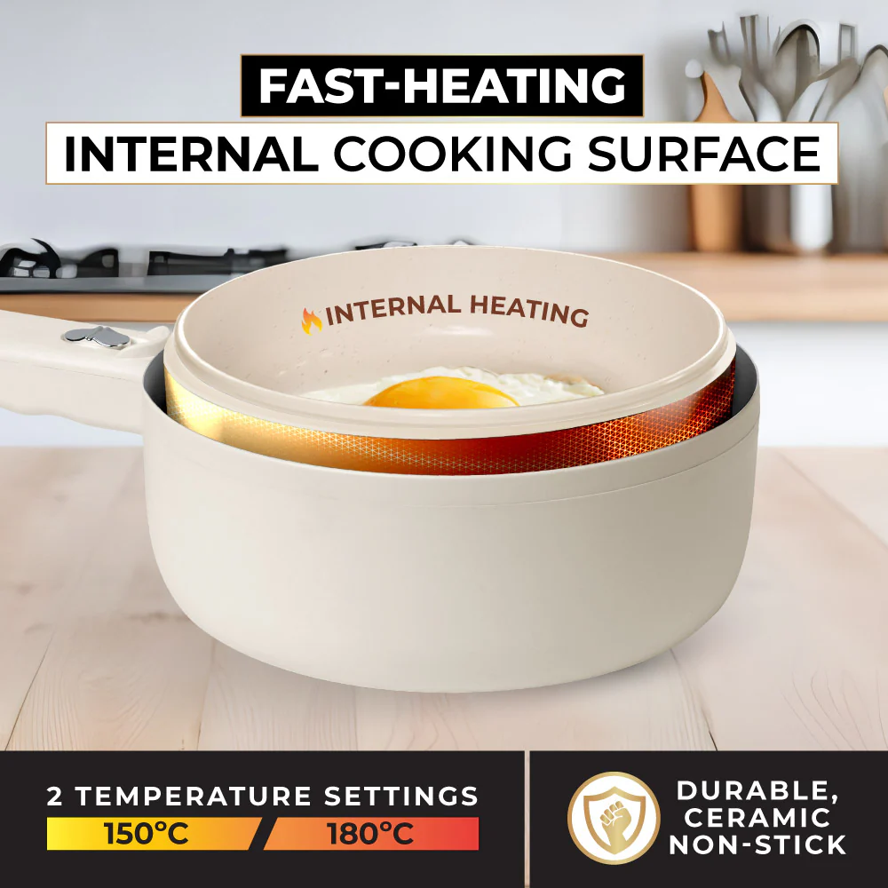 CeraPro Multi-Purpose Electric Cooker and Hot Pot 2.5L - Image 4