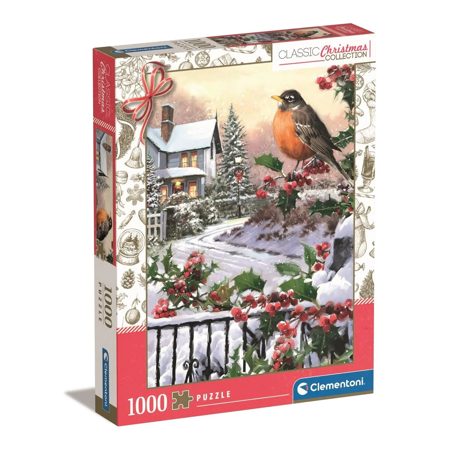 Clementoni Impossible Puzzle Robin and Holly Bushes 1,000-Pieces