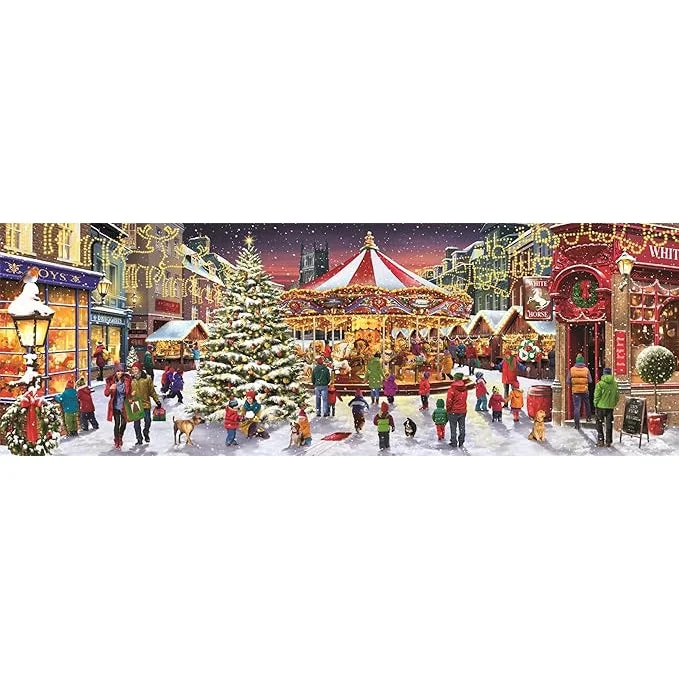 Clementoni Panorama Puzzle Getting Ready For Christmas 1000 Pieces - Image 3