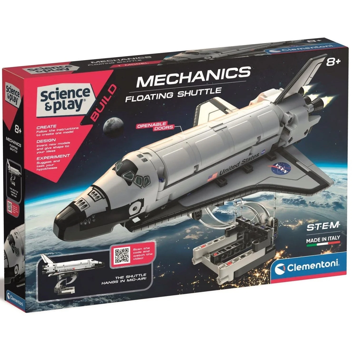 Clementoni Science and Play Mechanics NASA Floating Shuttle Toy
