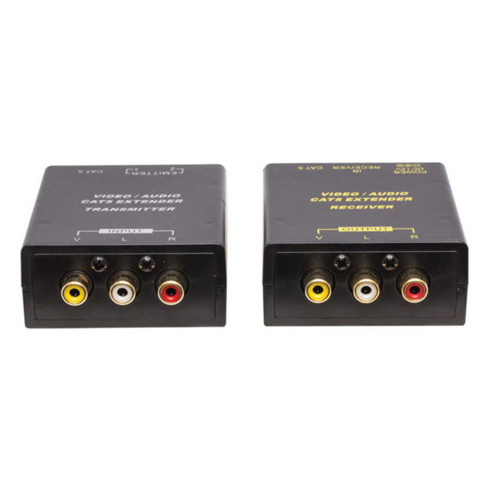 Composite Rca Video/Audio Cat5 Extender with IR Extender Kit