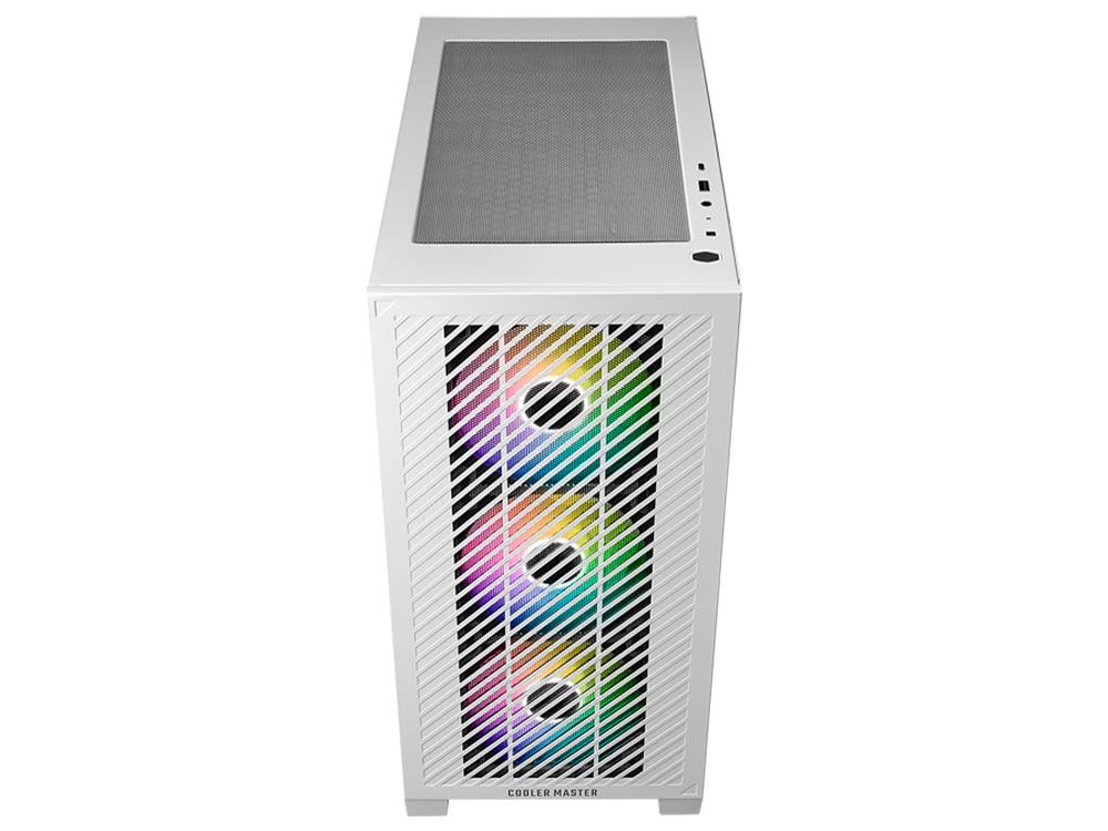 Cooler Master Elite 301 Tempered Glass Micro-ATX Case (White) - Image 2