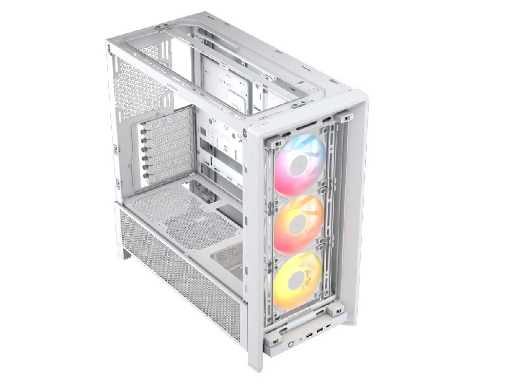 Corsair Frame 4000D RS ARGB Modular Mid-Tower Case - White - Image 2