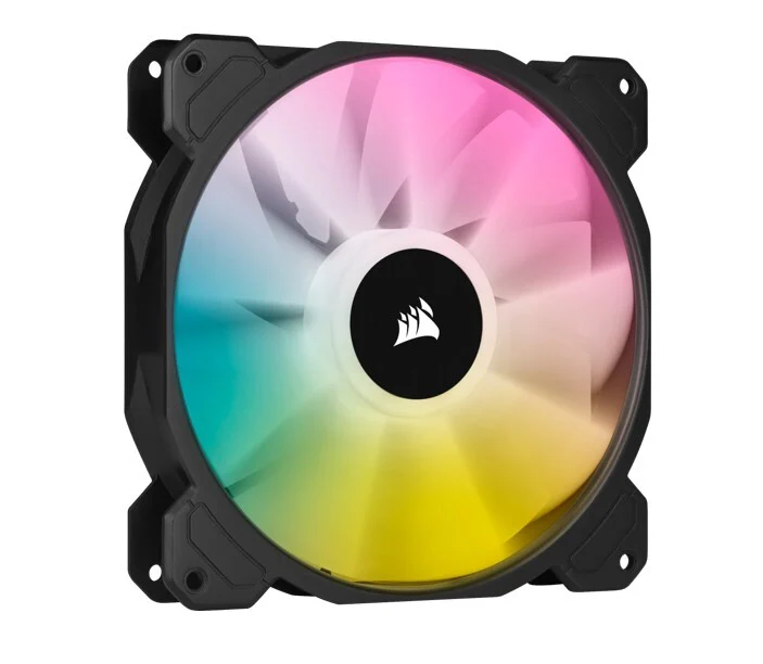 Corsair iCUE SP140 140mm RGB Elite PWM Fan - Dual Fan Kit with Lighting Node CORE (White ) (CO-9050139-WW) - Image 4