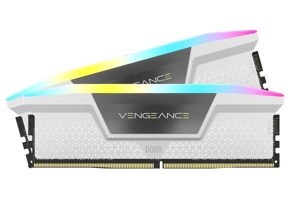 Corsair Vengeance RGB DDR5 32GB (2 x 16GB) 6000MT/s CL36 RAM (White)