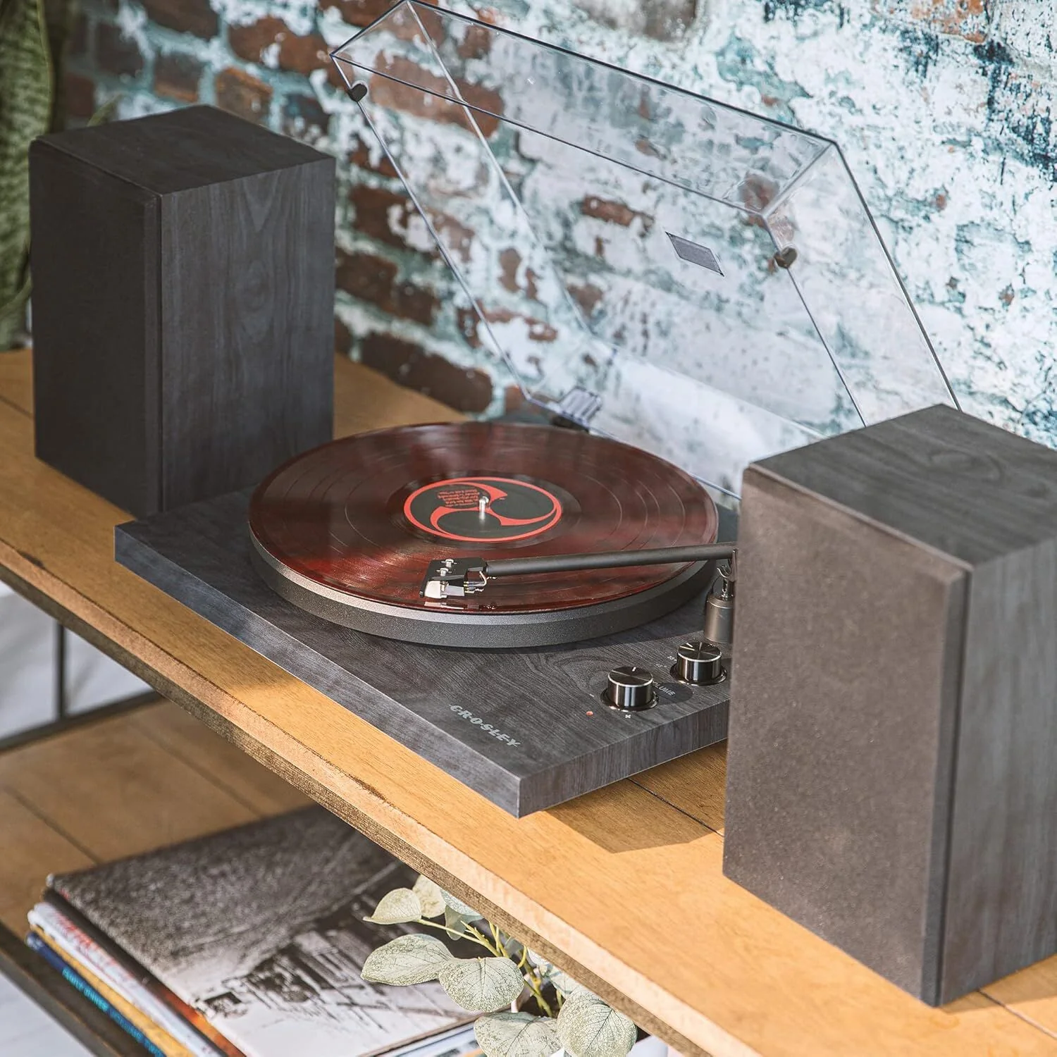 Crosley C62 Shelf System Turntable - Black (C62C-BK4) - Image 3
