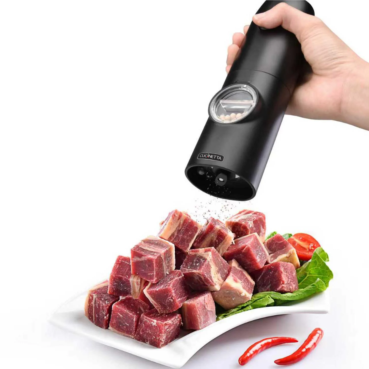 Cucinetta Electric Salt & Pepper Mills - Image 2