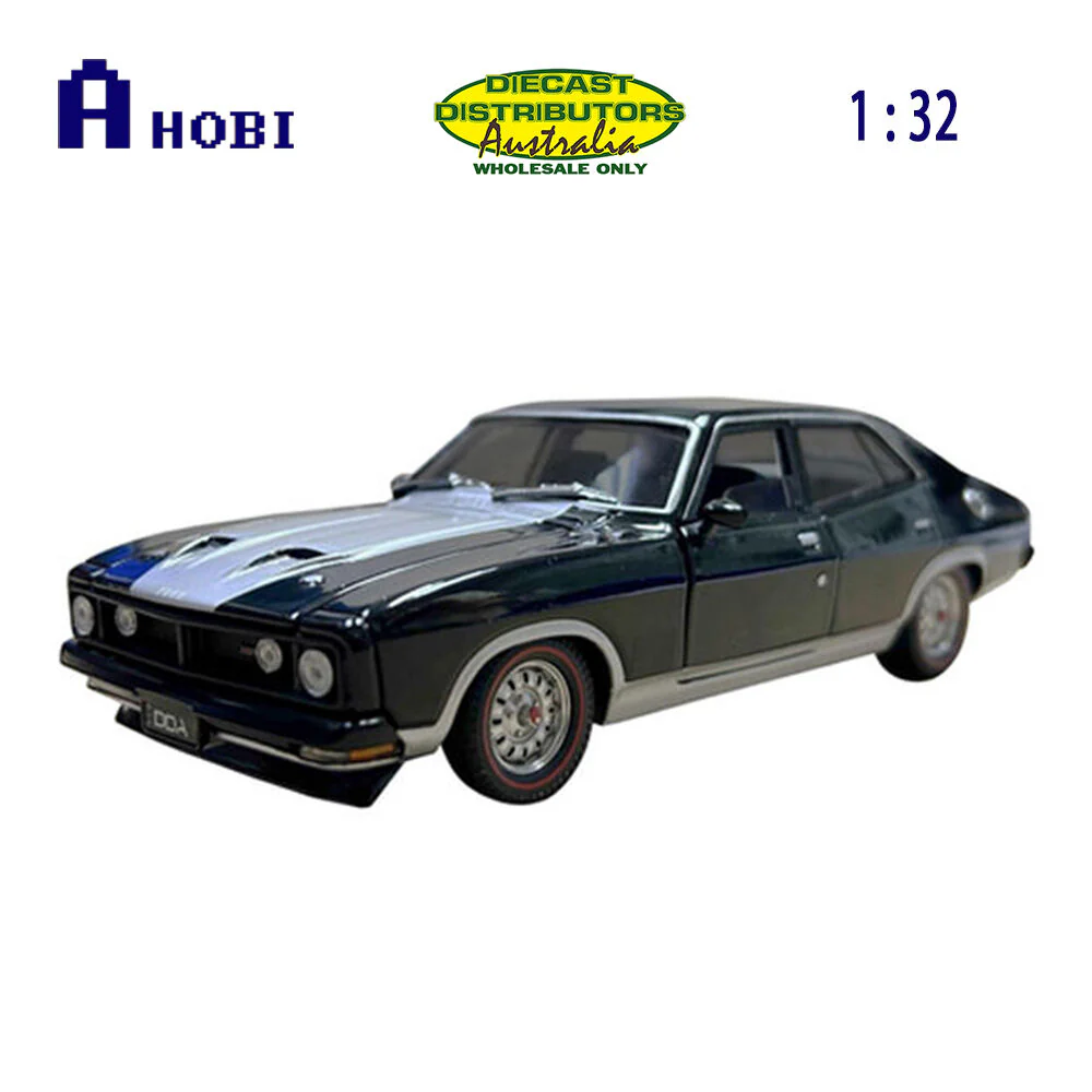 DDA 1:32 Scale Ford XB GT Falcon Black With Silver Stripe Vehicle Model - Image 5