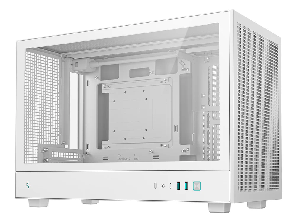Deepcool CH260 Tempered Glass Micro-ATX Case - White
