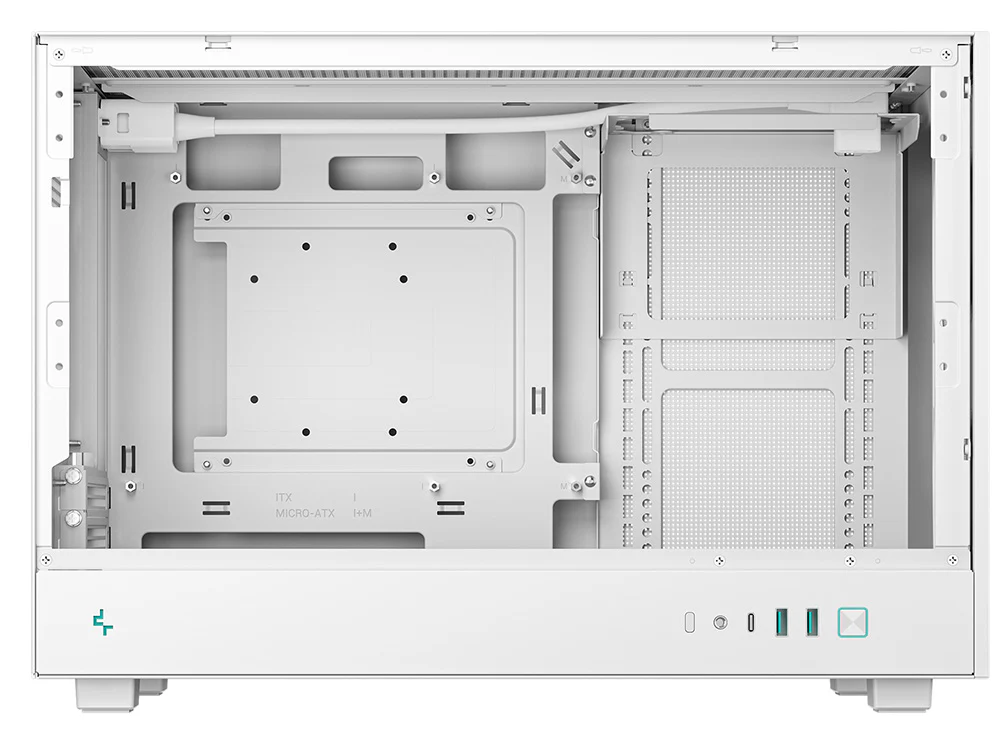 Deepcool CH260 Tempered Glass Micro-ATX Case - White - Image 7