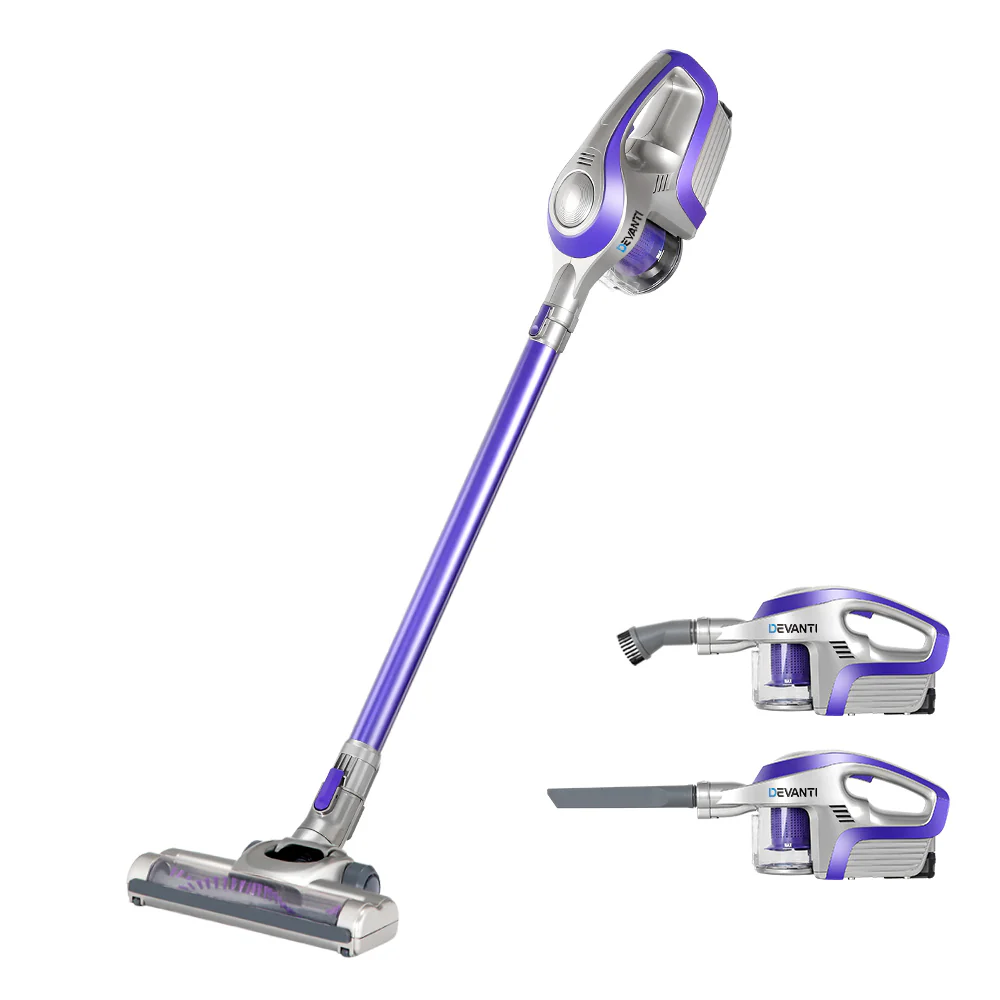 Devanti Stick Vacuum Cleaner Bagless Cordless 150W (Purple)