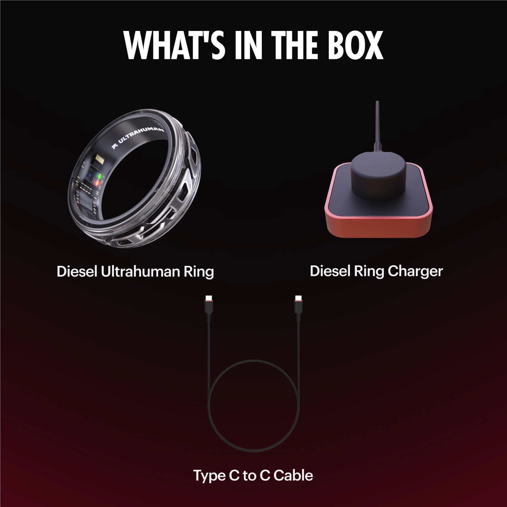 Diesel x Ultrahuman Ring [Size 10] (Phantom) - Image 10