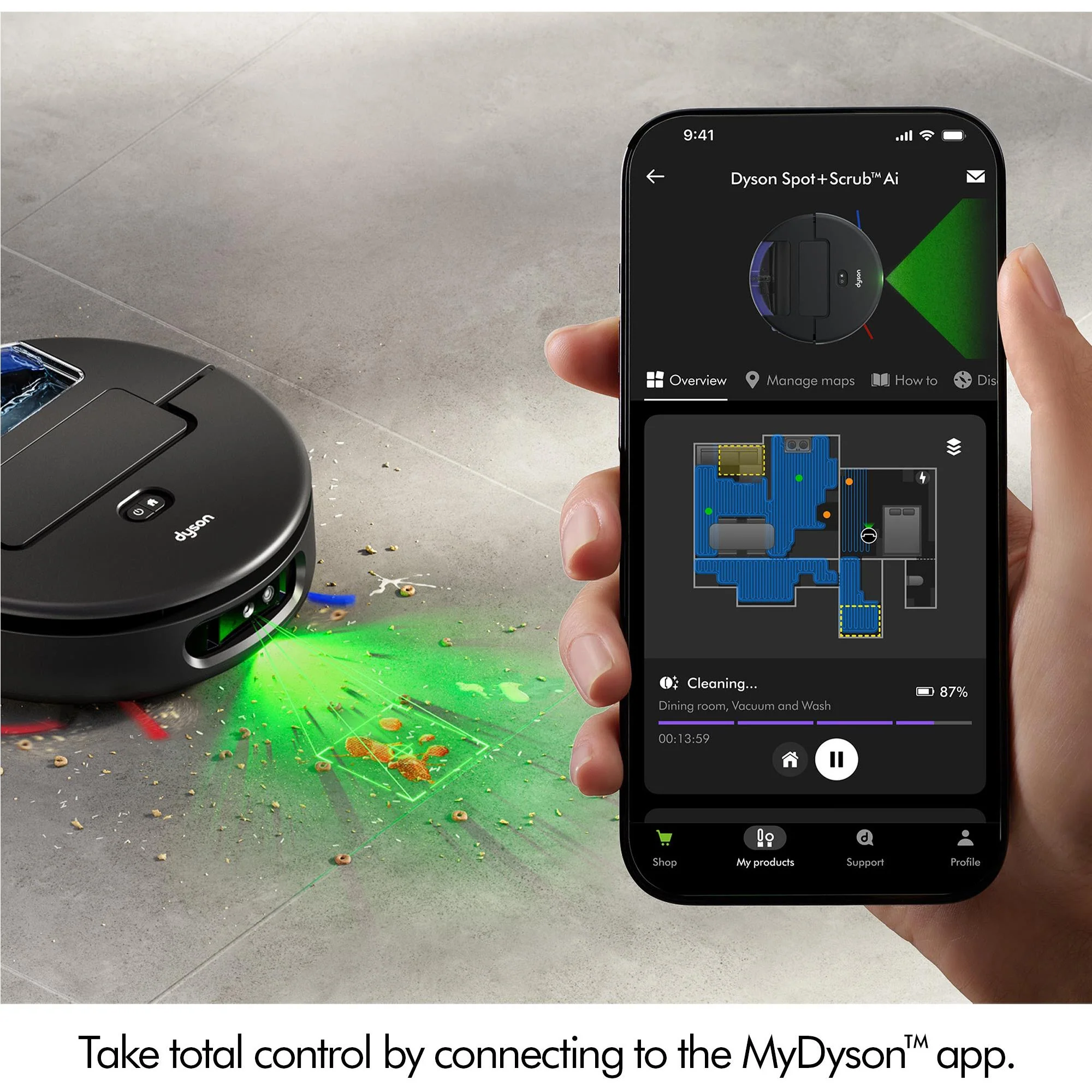 Dyson Spot+Scrub™Ai Wet and Dry Robot Vacuum - Image 9