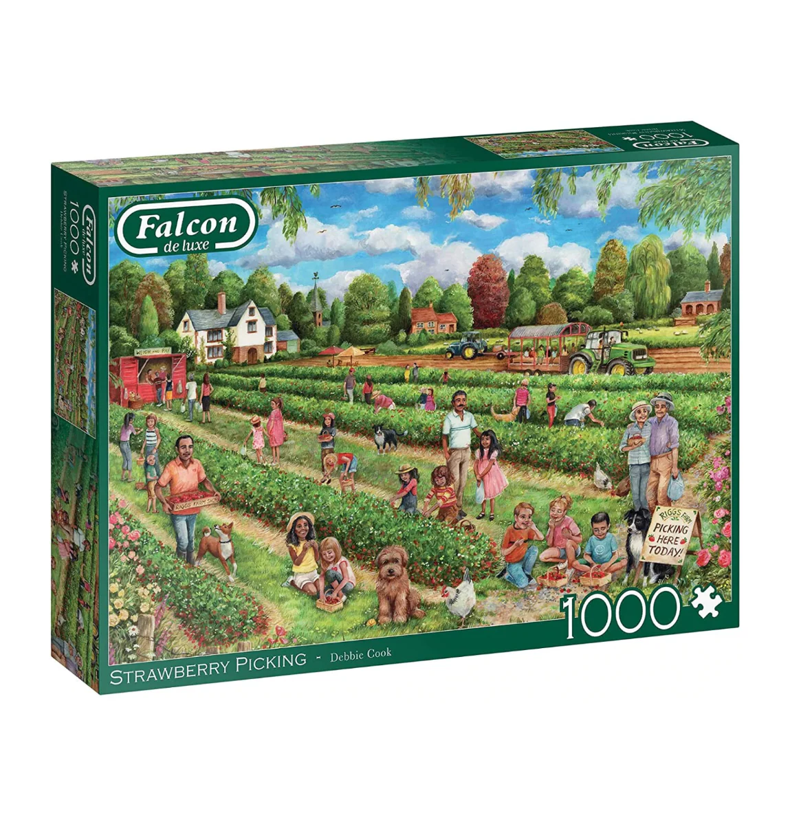 Falcon De Luxe 1000pc Strawberry Picking Puzzle