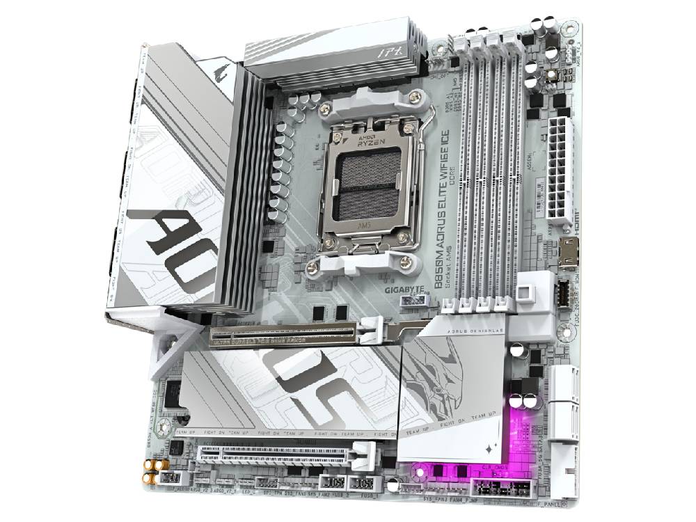 Gigabyte B850M A Elite WiFi6E Ice AM5 m-ATX Motherboard - Image 3