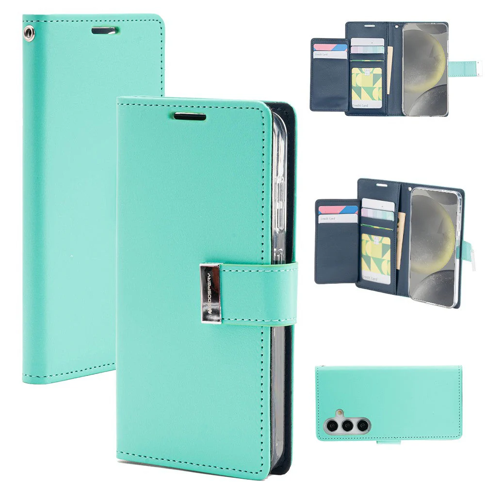 Goospery Rich Diary for Galaxy S24 Plus - Mint