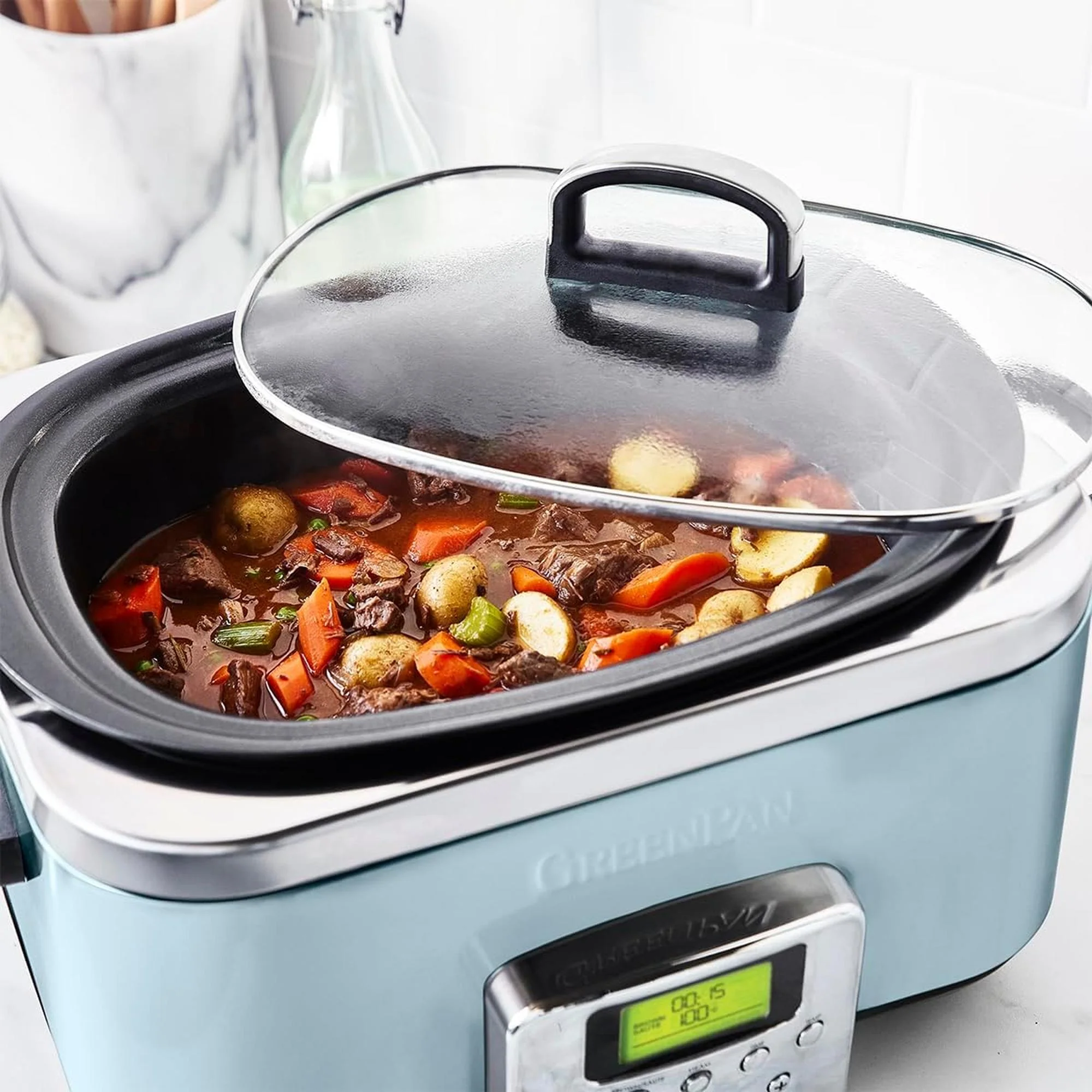 Greenpan Slow Cooker 6L (Blue Haze) - Image 4