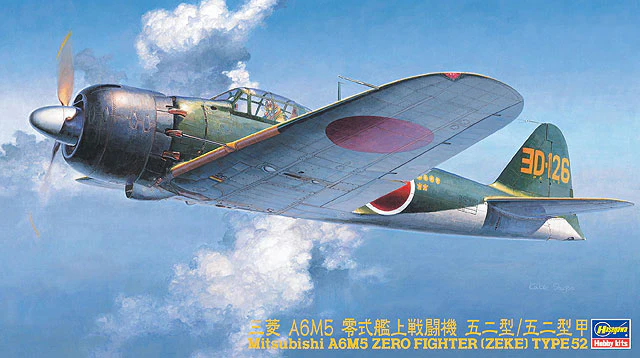 Hasegawa 1/48 Mitsubishi A6M5 Zero Fighter (ZEKE) Type 52