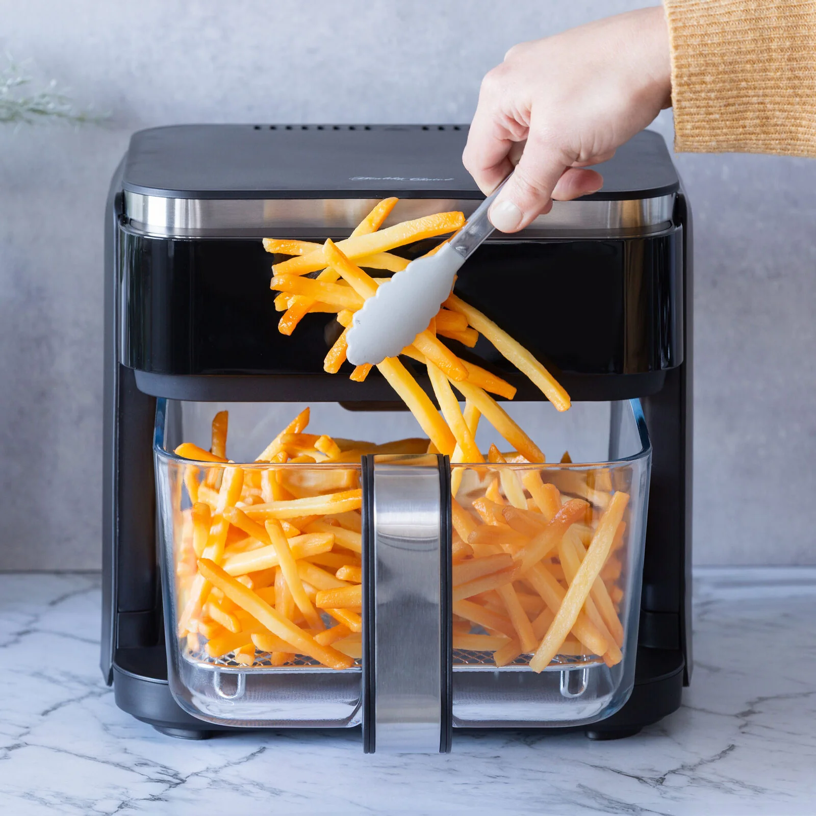 Healthy Choice PFAS-Free 1200–1400W Touch-Controlled Digital Air Fryer with Glass Basket 6.5L - Image 2