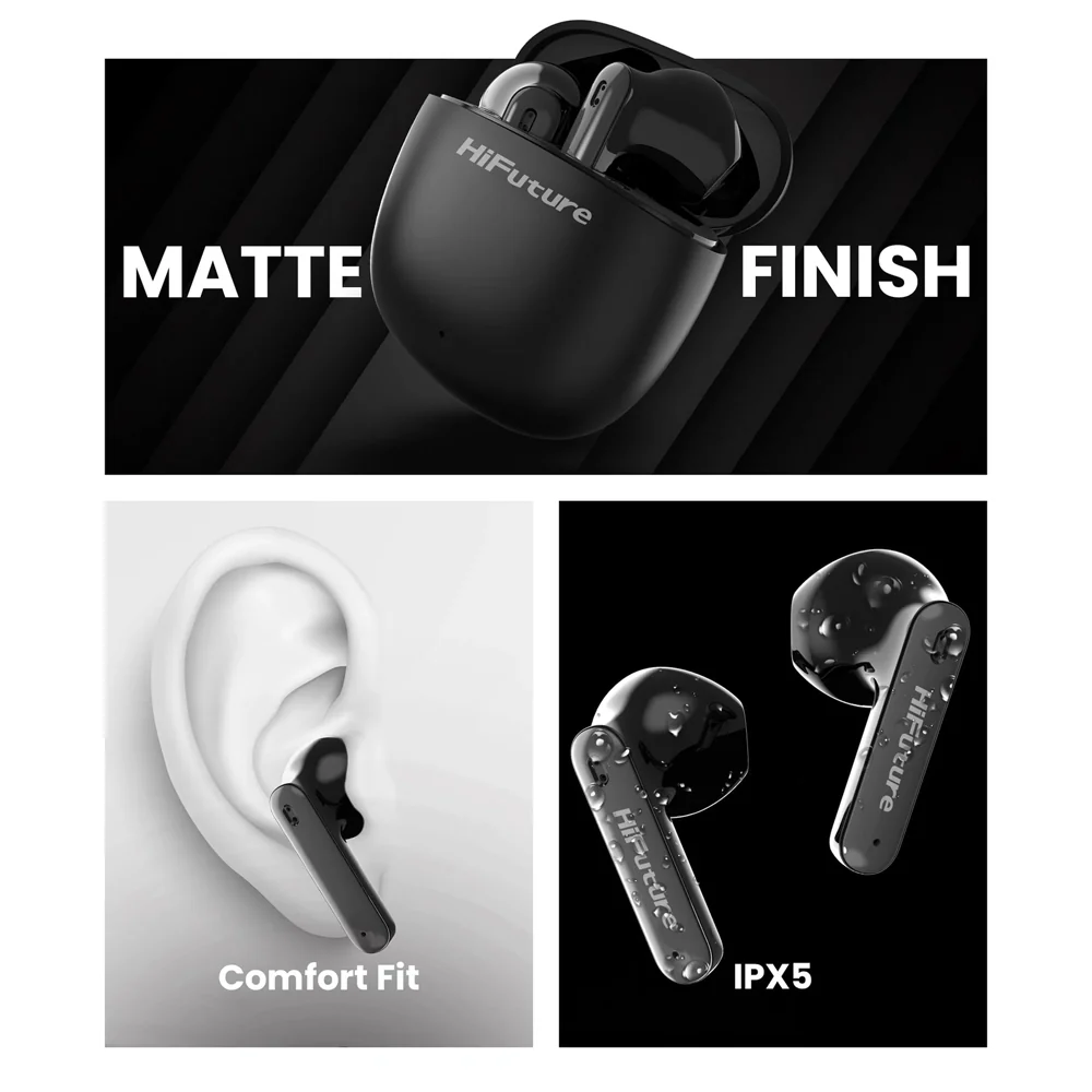 HiFuture ColourBuds2 True Wireless Earbuds (Black) - Image 6