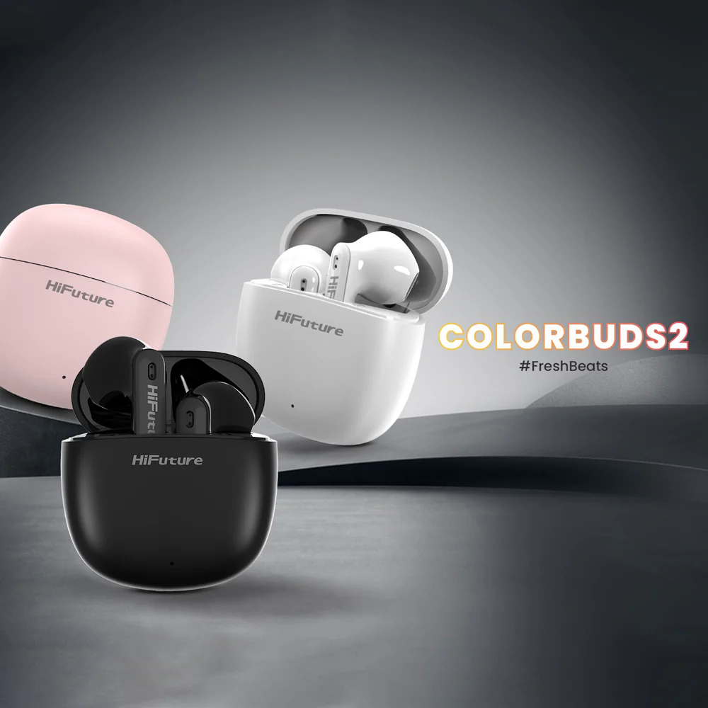 HiFuture ColourBuds2 True Wireless Earbuds (White) - Image 3