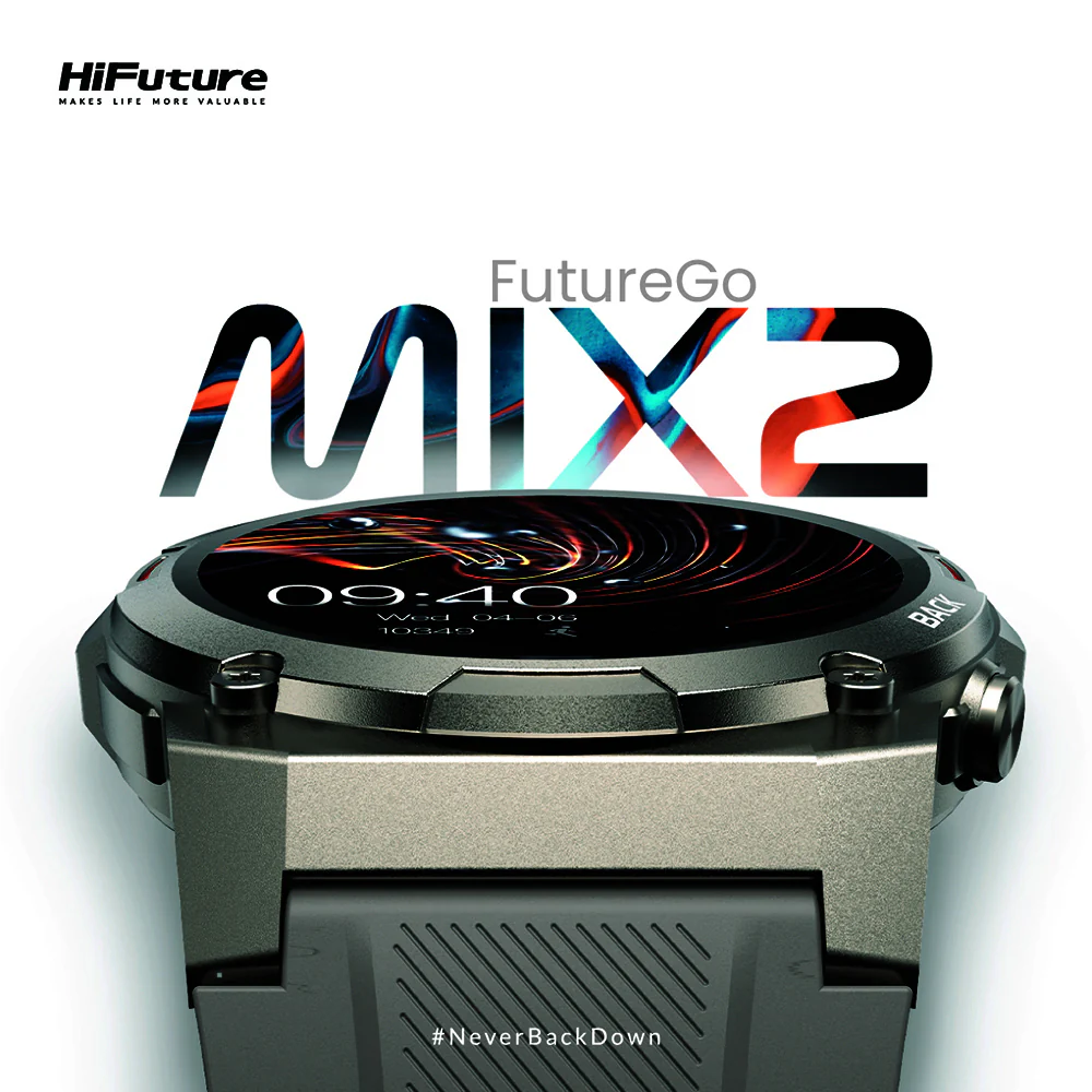 HiFuture FutureGo Mix2 AMOLED Smartwatch (Solace Grey) - Image 6