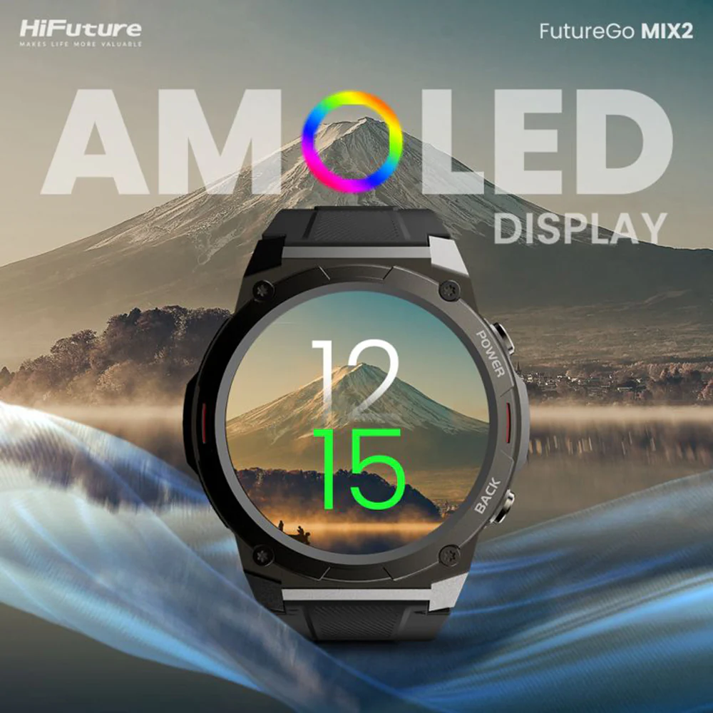 HiFuture FutureGo Mix2 AMOLED Smartwatch (Solace Grey) - Image 7