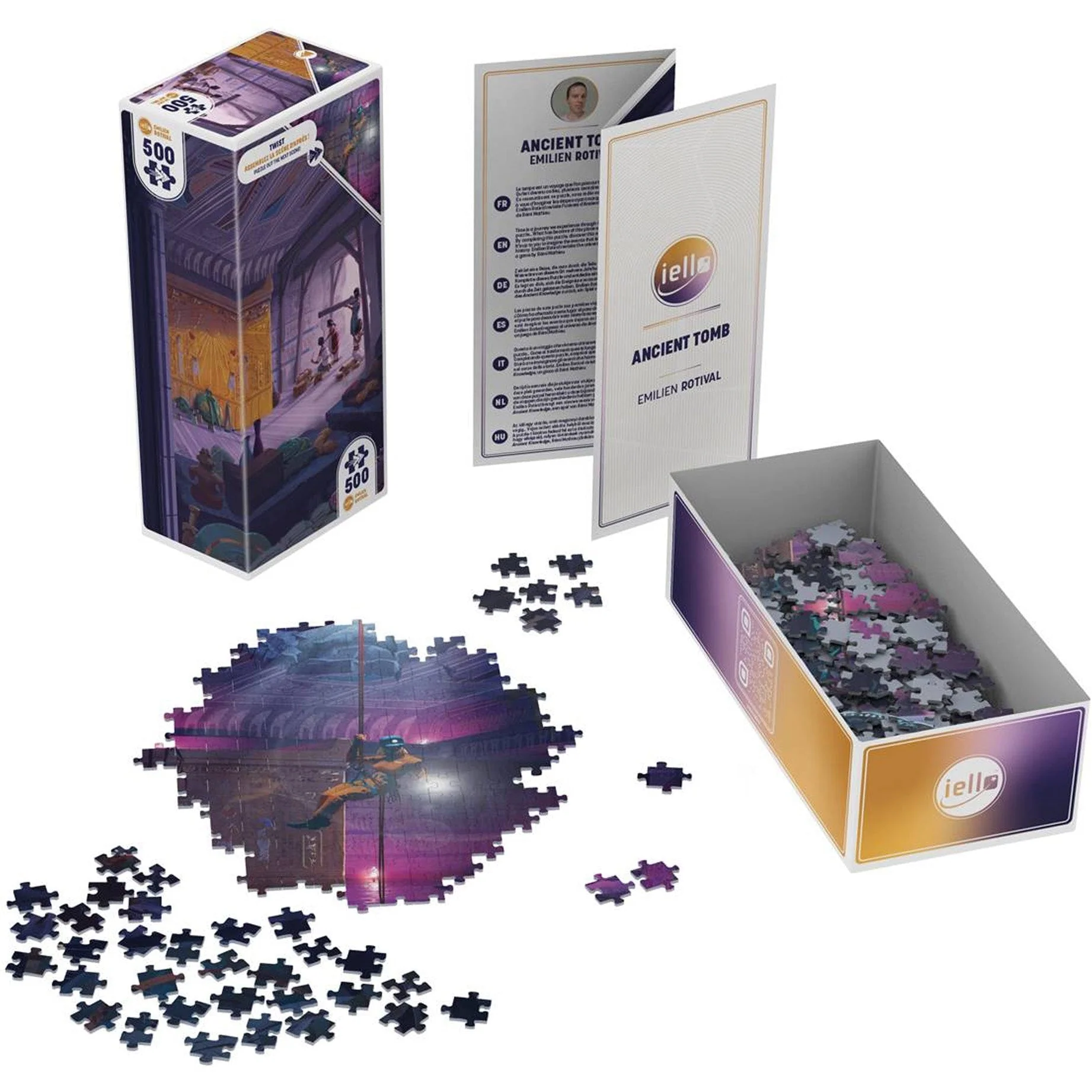 IELLO Puzzle Twist Ancient Tomb 500-Pieces - Image 2