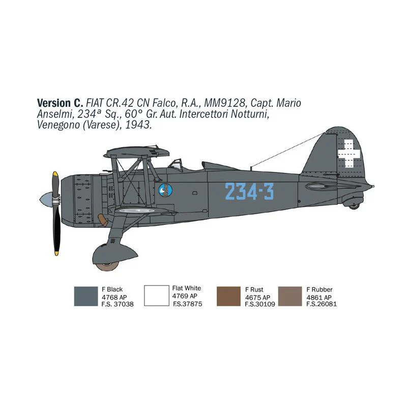 Italeri 1/72 FIAT CR.42 CN Falco Night Fighter - Image 6