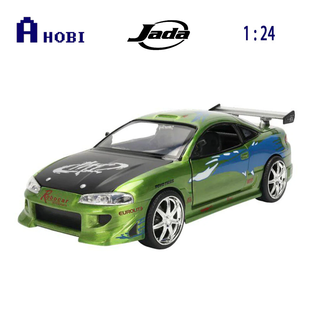 Jada 1:24 Fast & Furious 1995 Brian’s Mitsubishi Eclipse Anniversary Diecast Car - Image 7