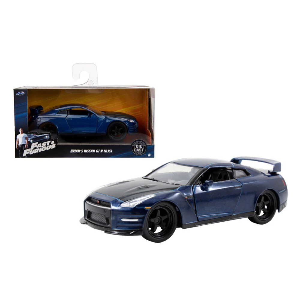 Jada 1:32 Scale Fast And Furious 7 Brian's 2009 Nissan GTR R35 Diecast Vehicle - Image 2
